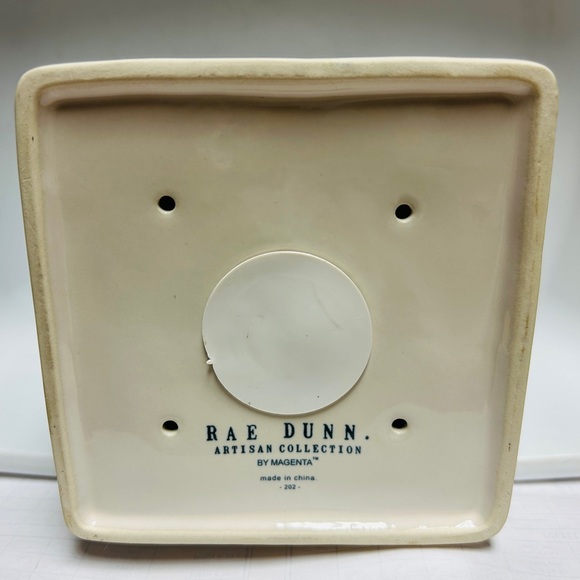 Rae Dunn ceramic bird house, white with black letters “BABY BIRD” NEW. - Picture 5 of 5